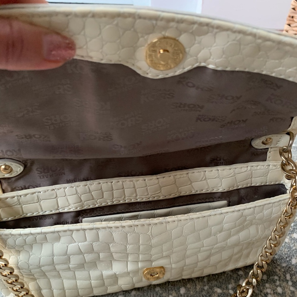 Michael Kors Special Edition Embossed Patent Leather Clutch - Picture 4 of 8